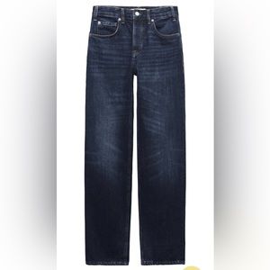 Zara high rise straight leg jean